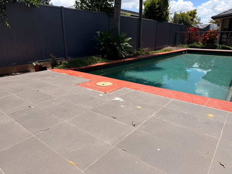 Sunken Pool Surround Relevelled Without Lifting a Tile